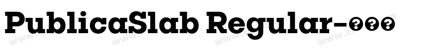 PublicaSlab Regular字体转换 PublicaSlab Regular字体转换